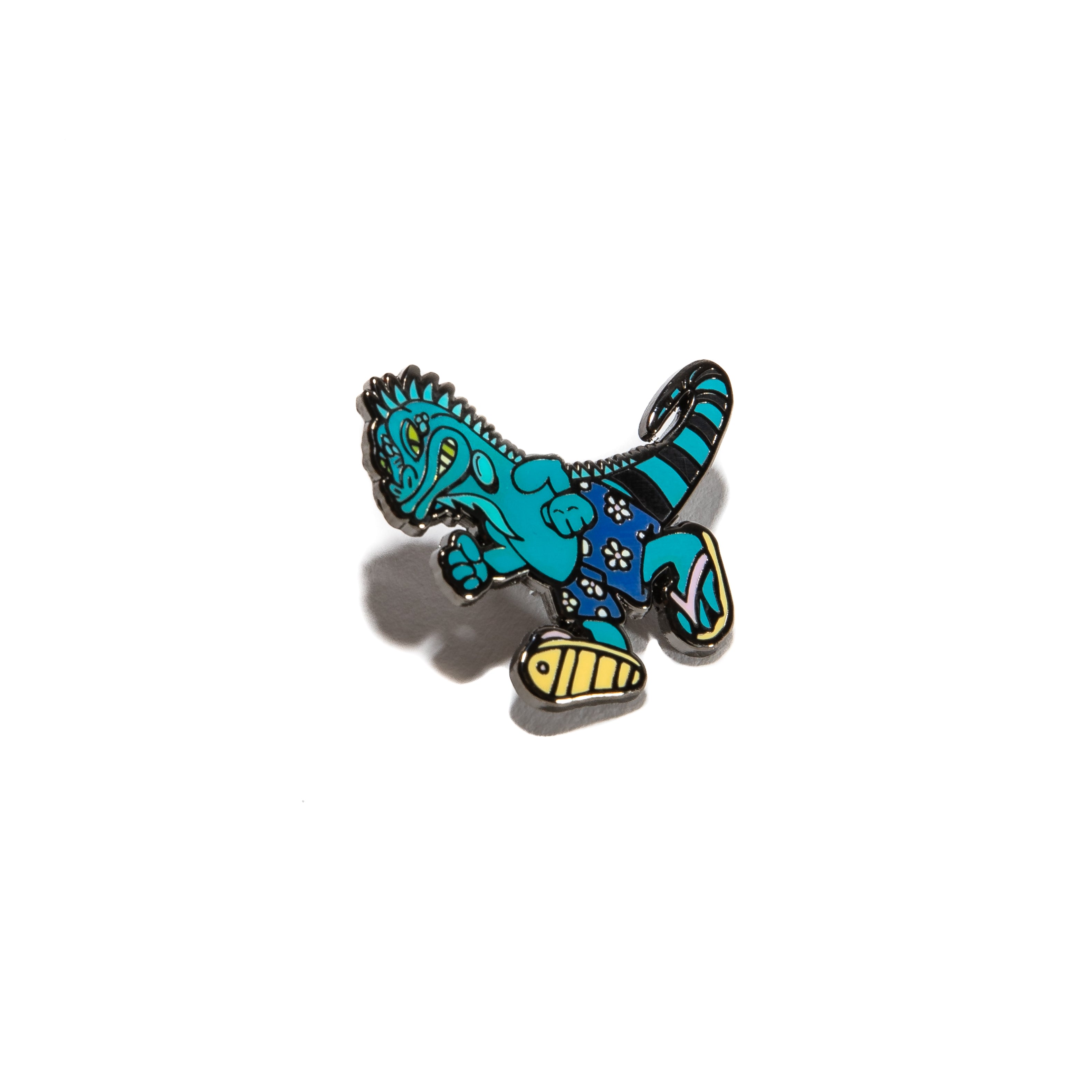 Hat Club Tropics Iguana Pin - Multi-Color