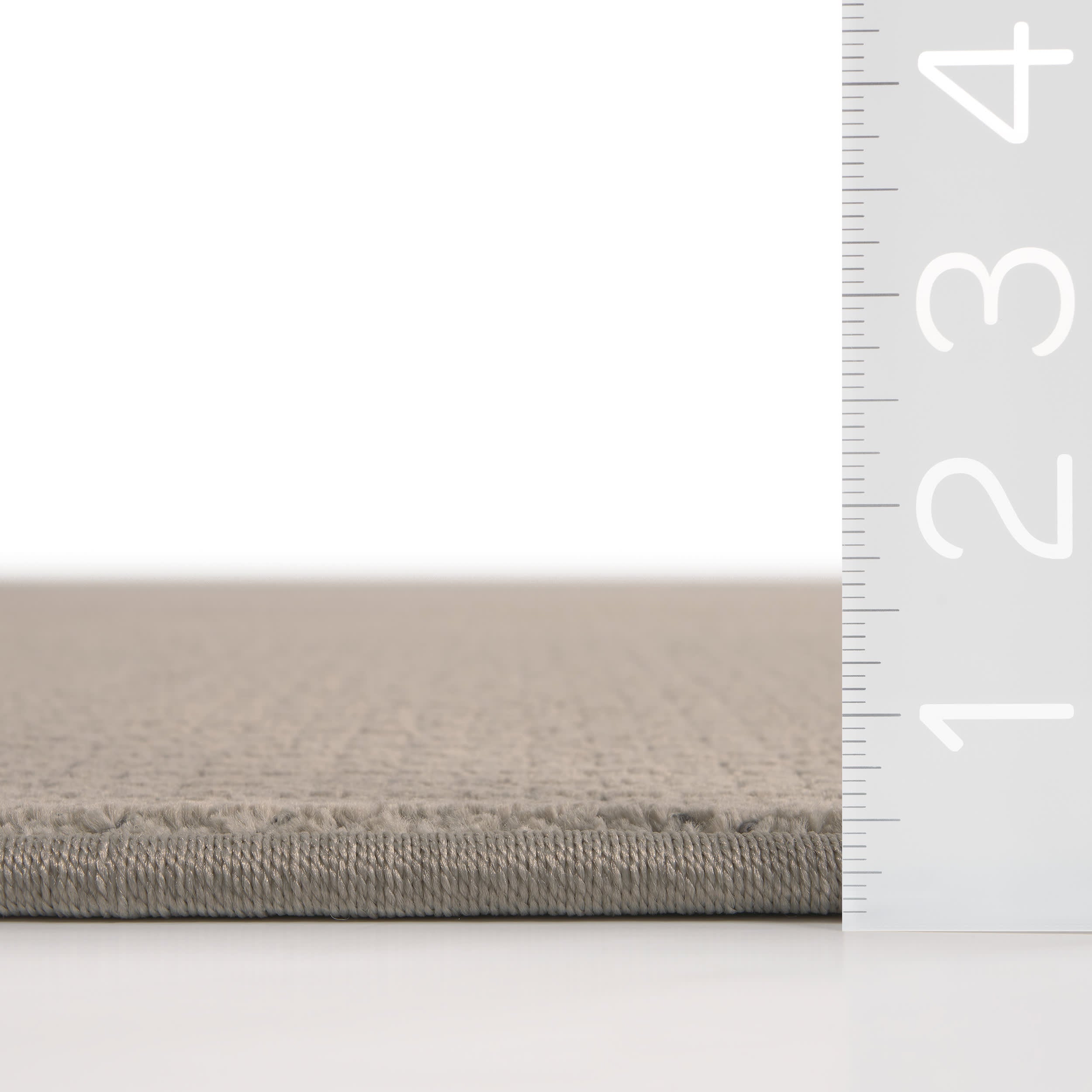 Petrel Micro-Checked Custom Rug | Taupe