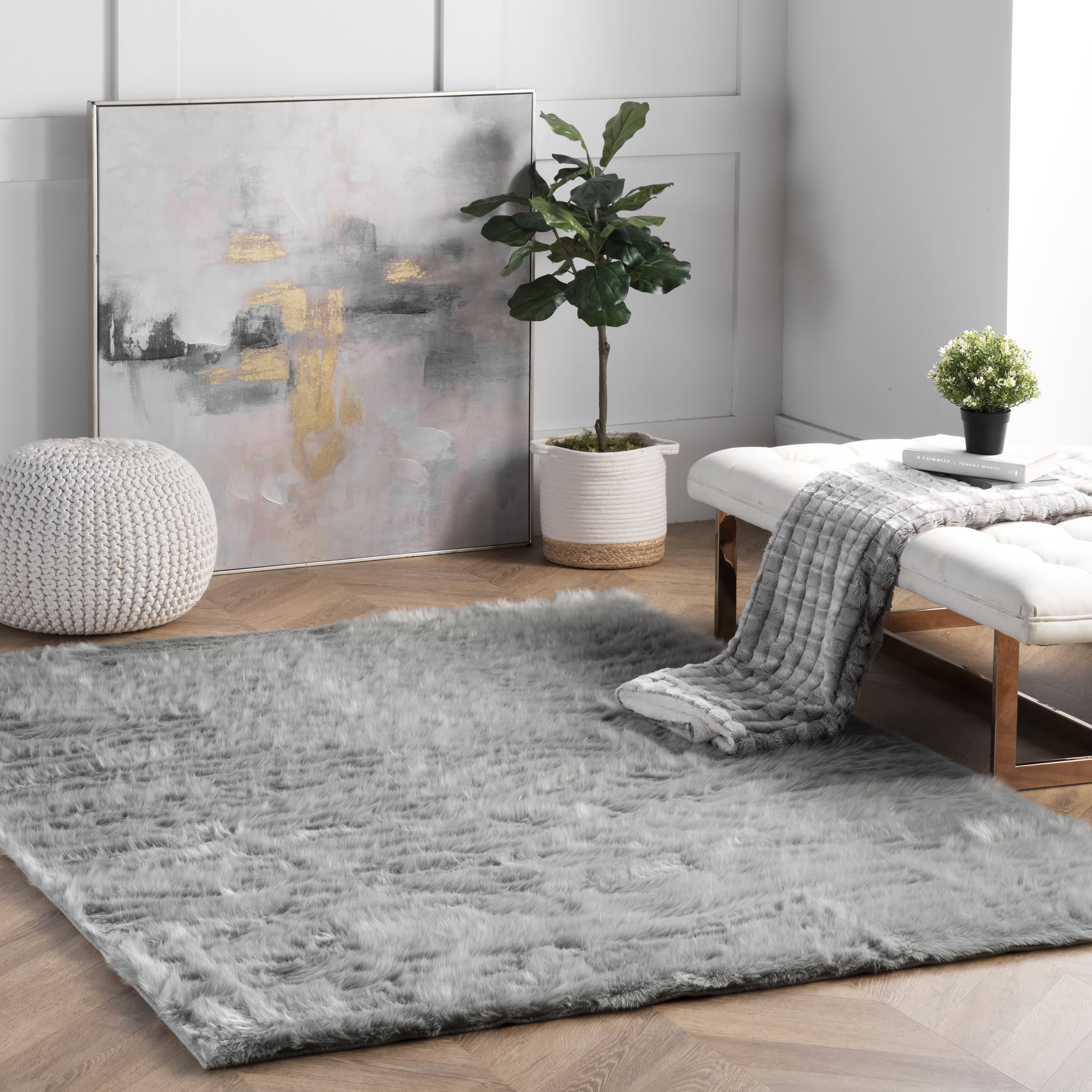 Hermione Shag Rug | Grey