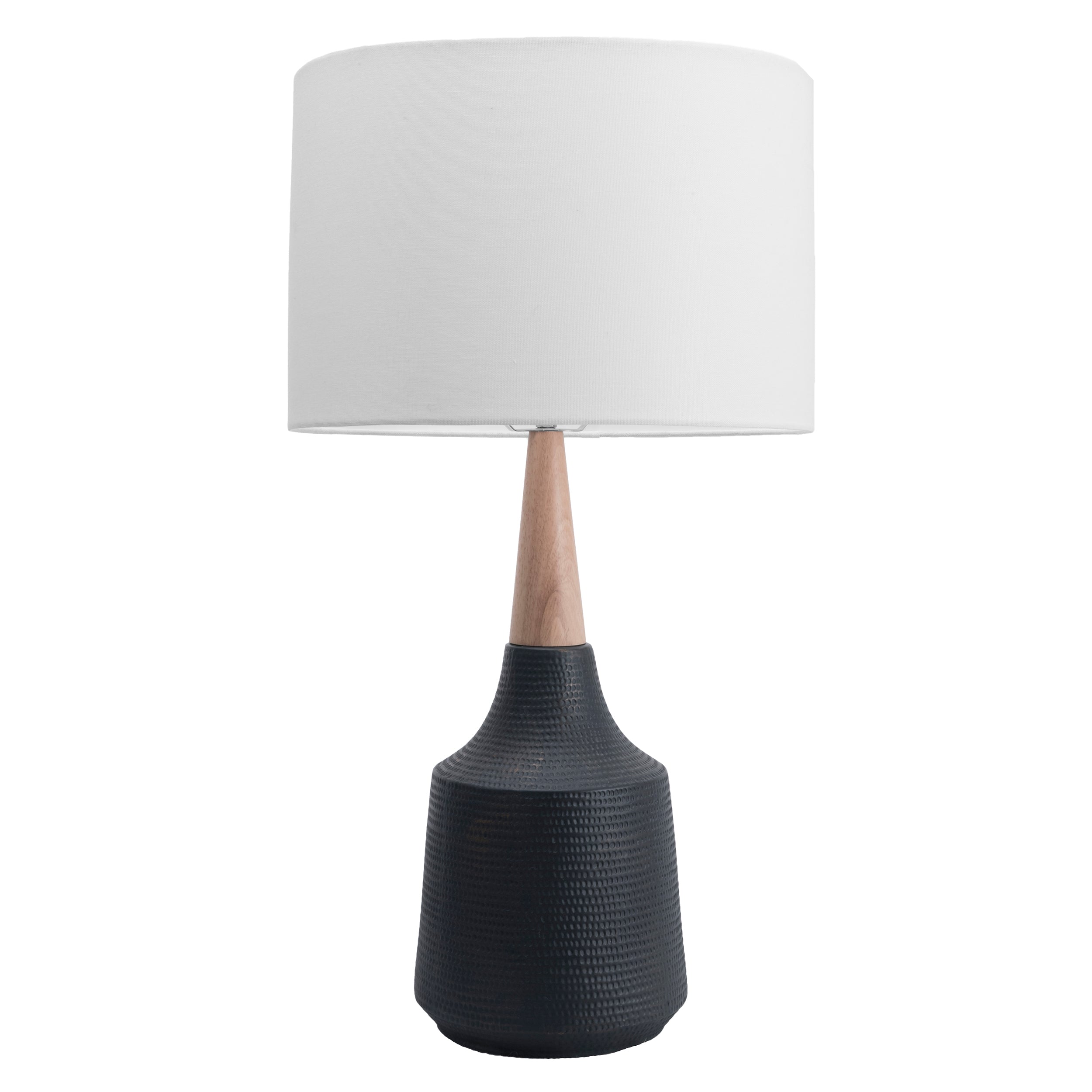 28-inch Jenna Ceramic Table Lamp | Black