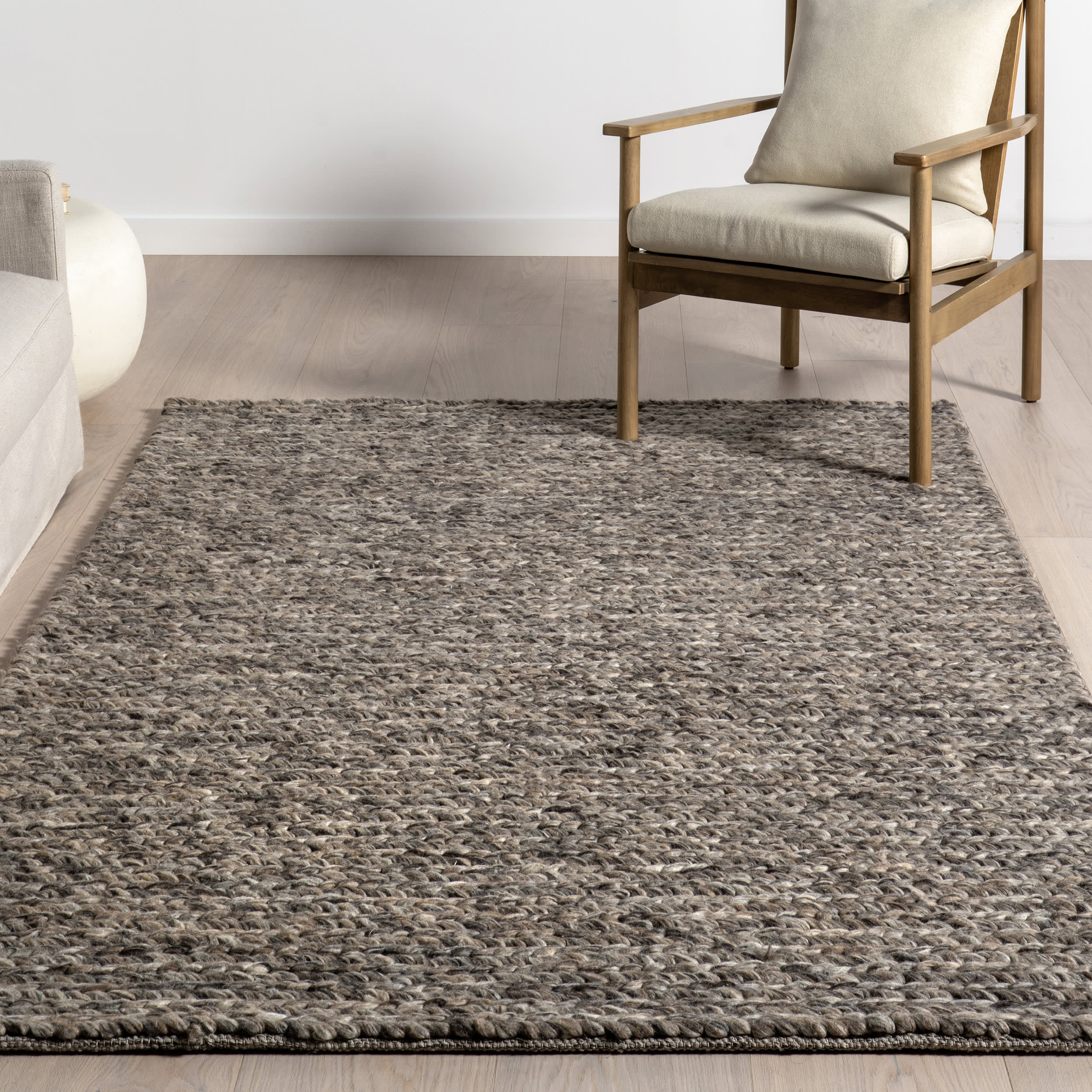 Softest Knit Wool Rug | Grey