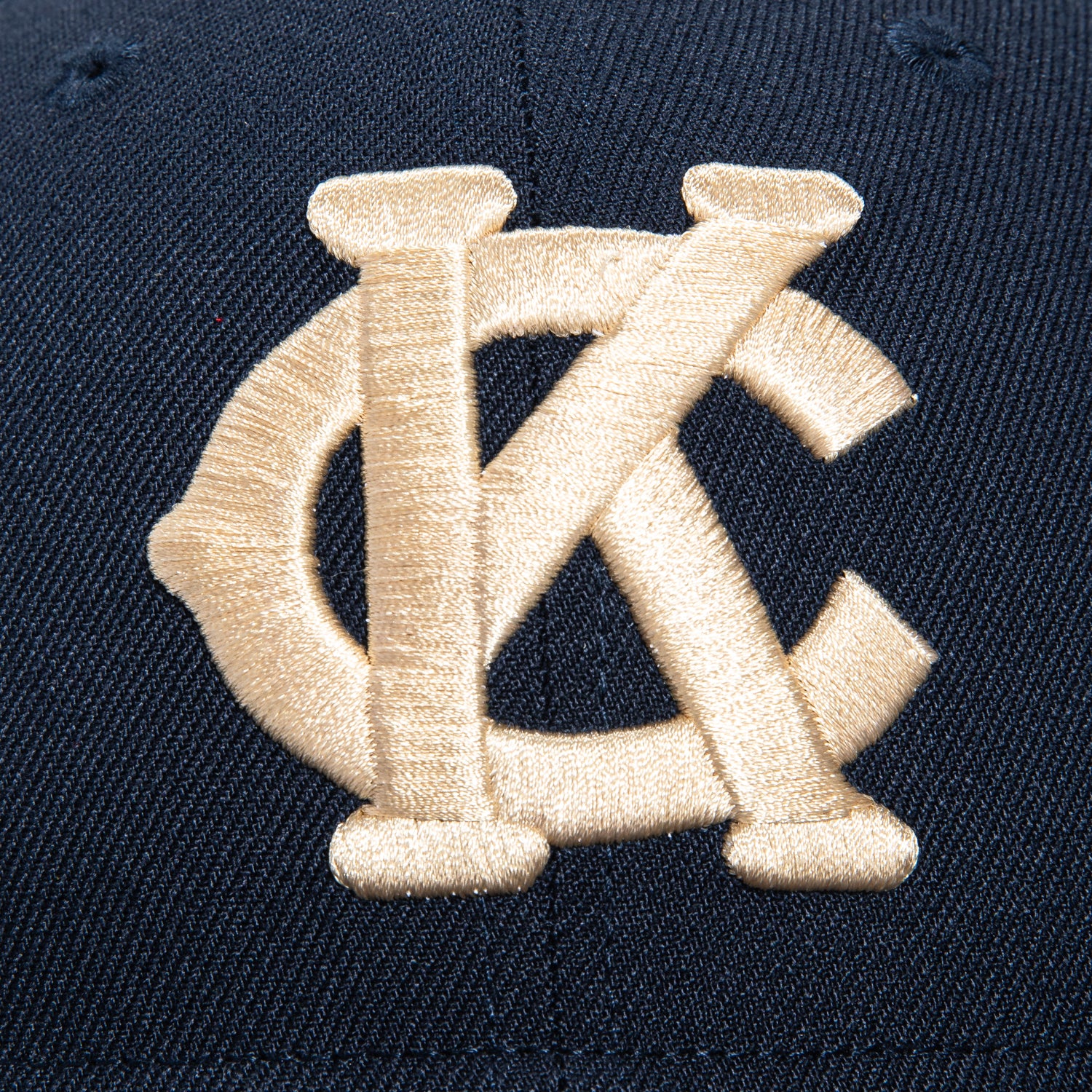 New Era 59Fifty Kansas City Monarchs 100th Anniversary Negro League Patch Hat - Navy, Ivory