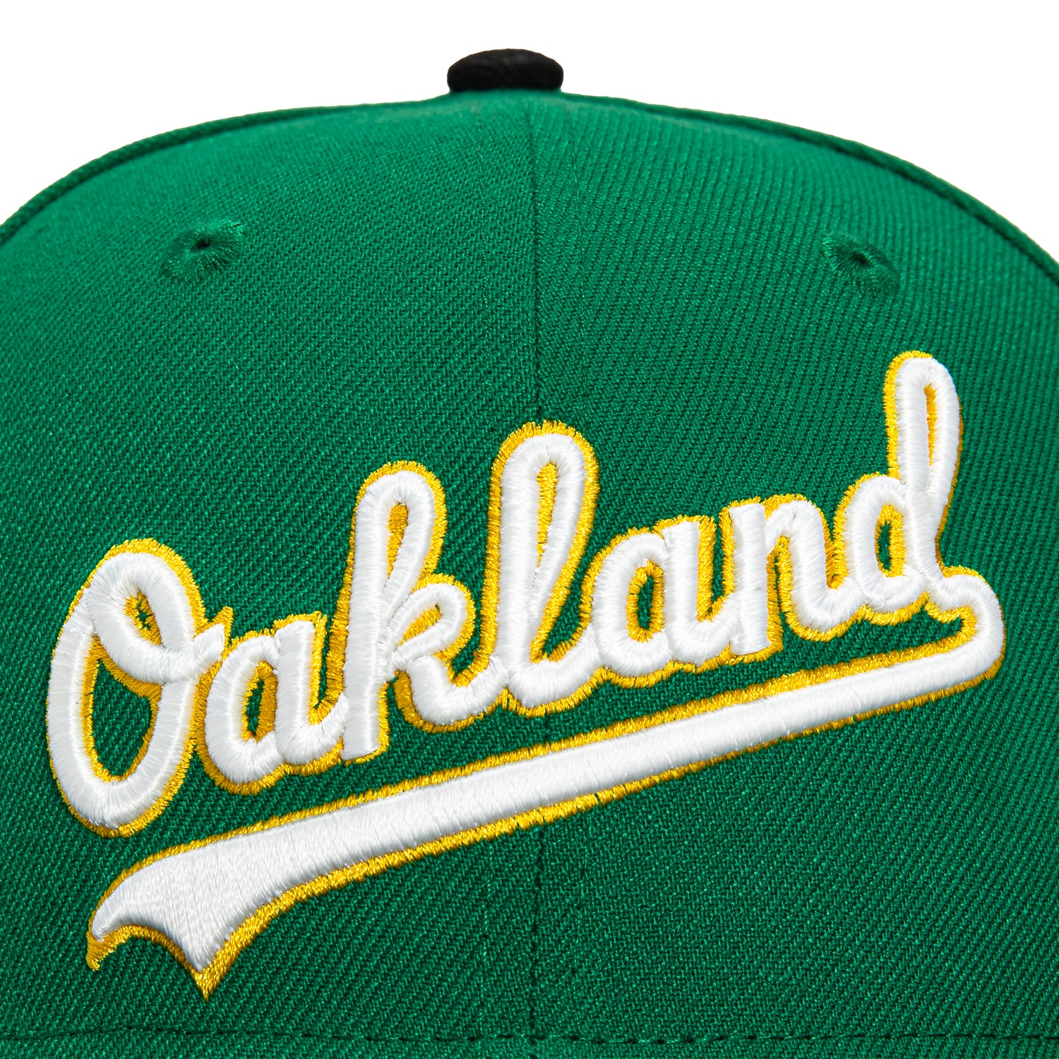 New Era 59Fifty Oakland Athletics Battle of the Bay Patch Script Hat - Kelly, Black