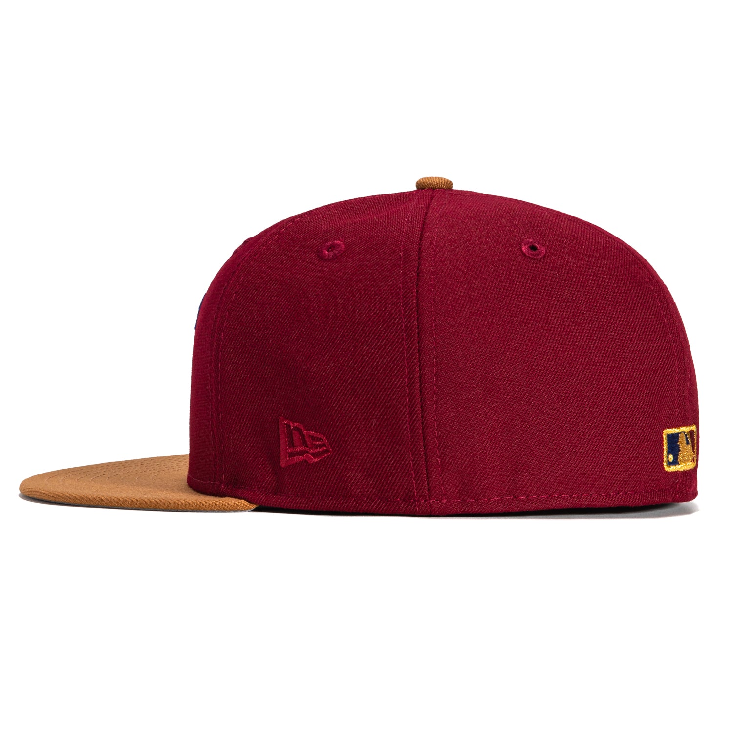 New Era 59Fifty Milwaukee Brewers City Connect Patch Cooler Hat - Cardinal, Khaki, Metallic Gold