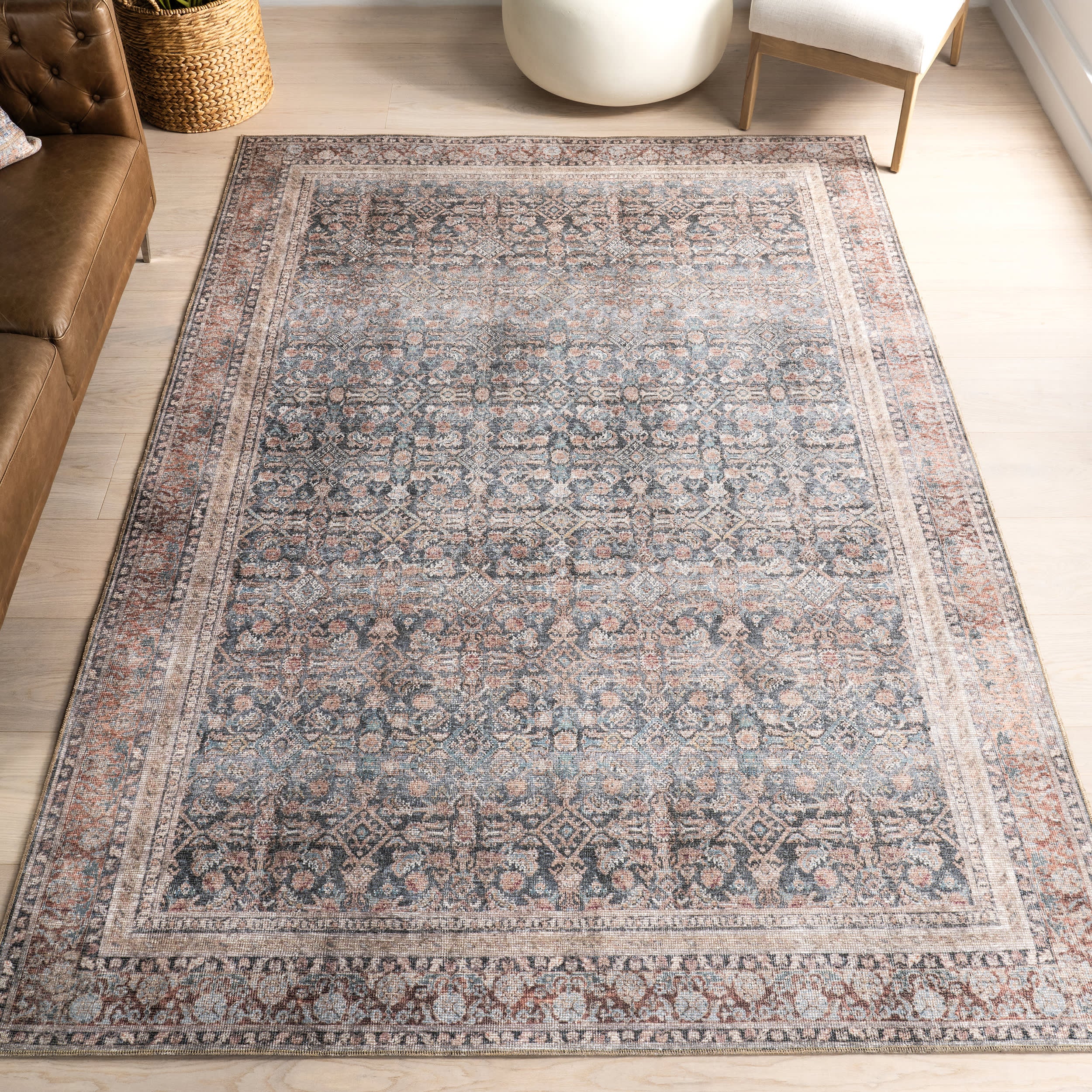 Artemis Vintage Medallion Rug | Blue