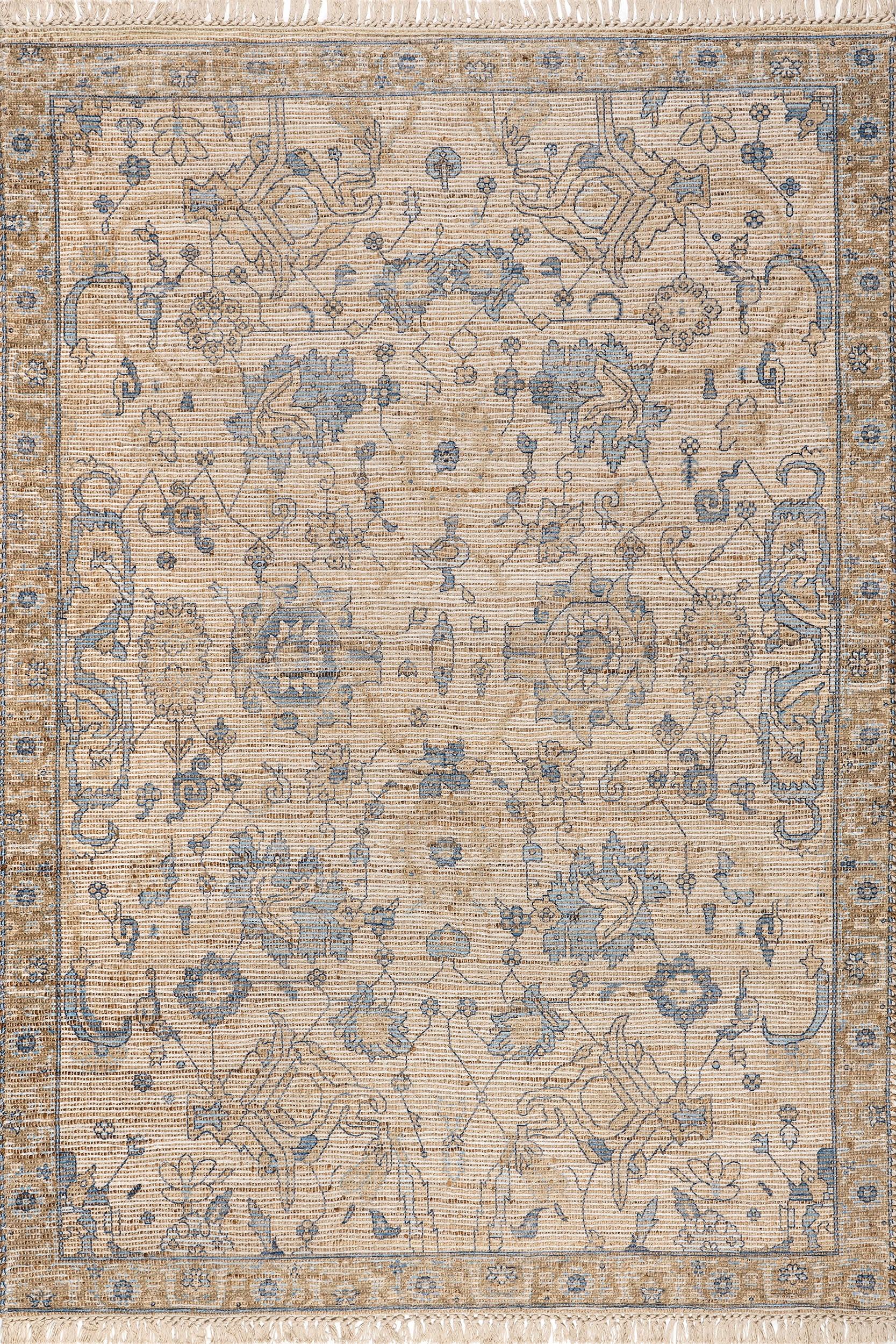 Marigold Tasseled Rug | Sand