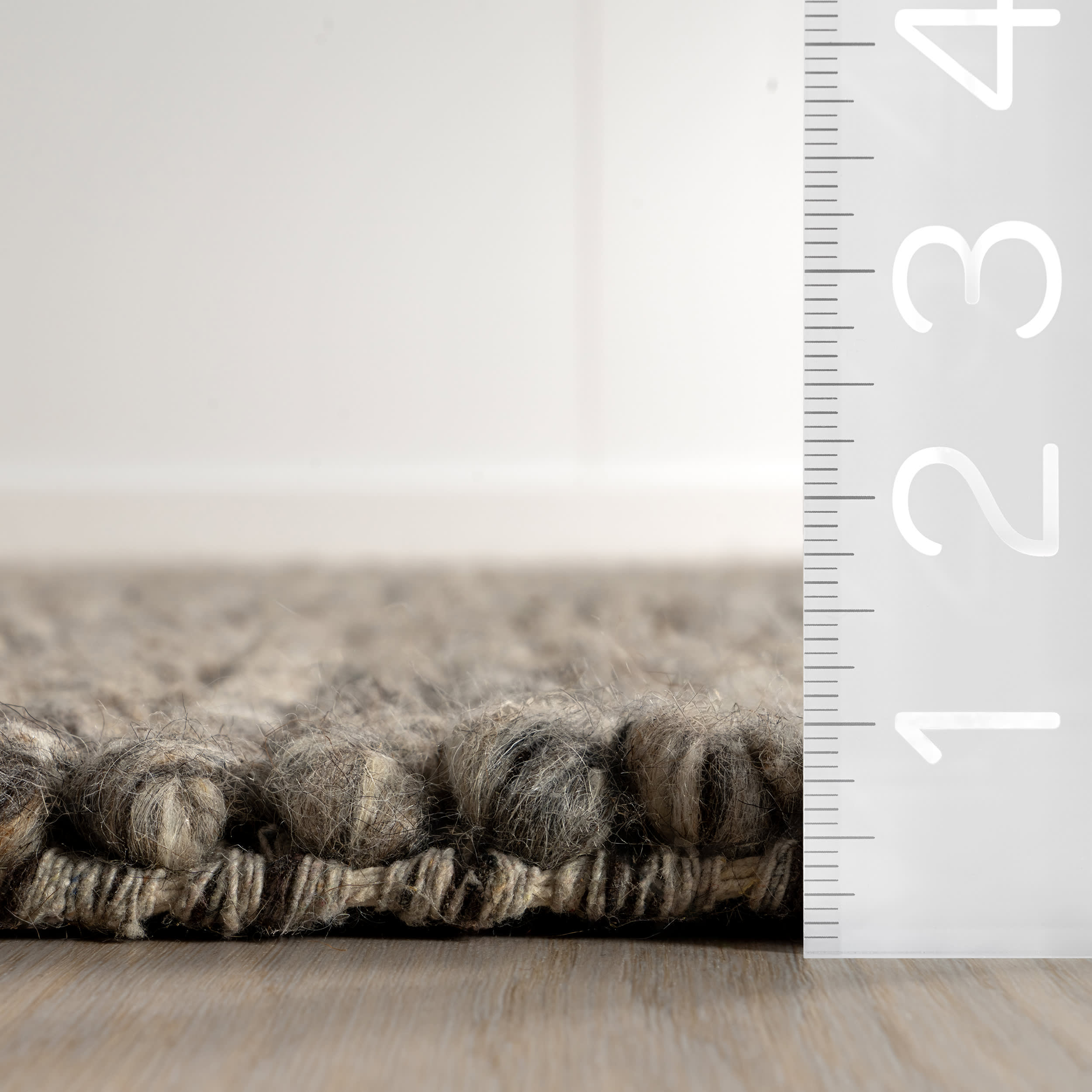 Softest Knit Wool Rug | Grey