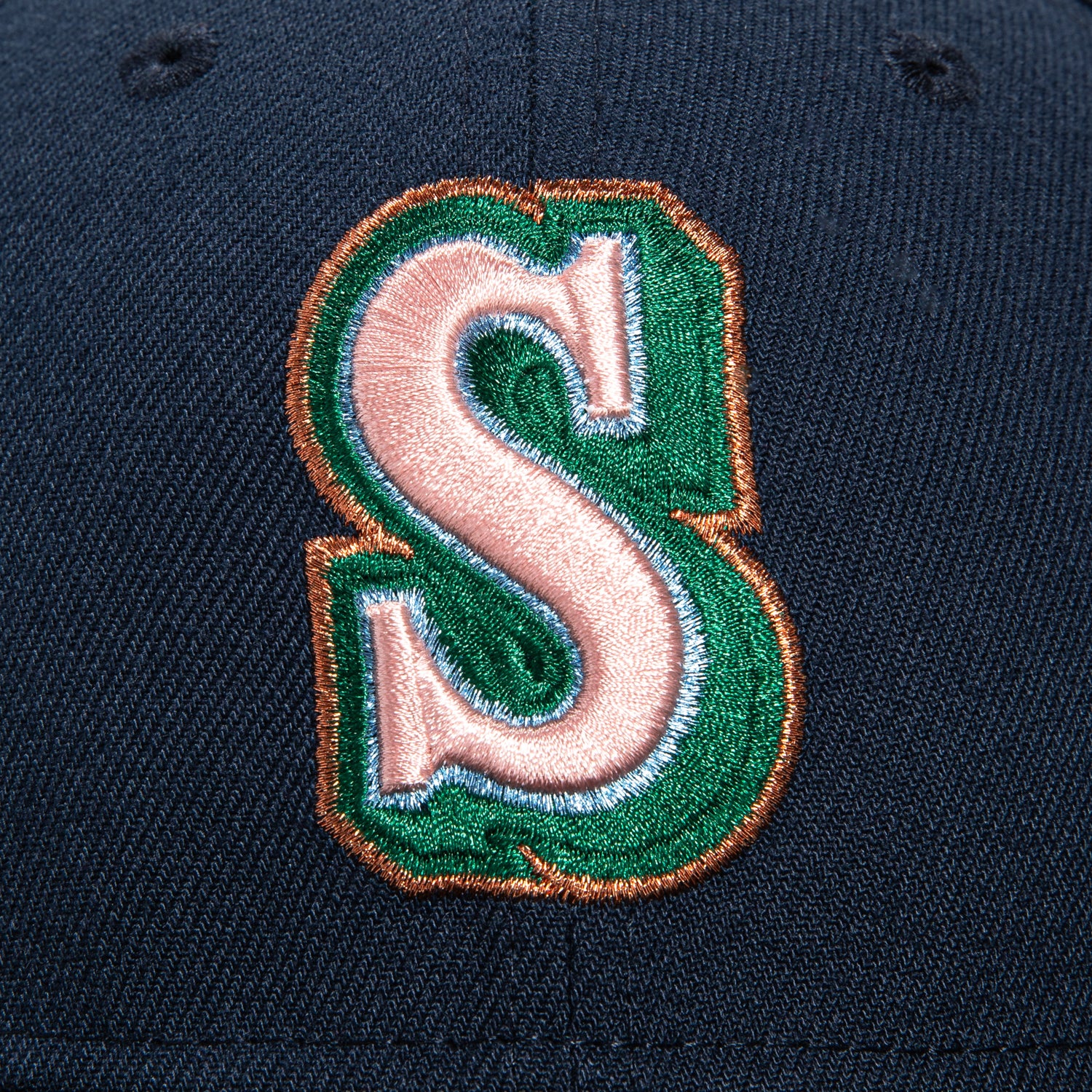 New Era 59Fifty Seattle Mariners 2023 All Star Game Patch Hat - Navy, Black, Green, Metallic Copper