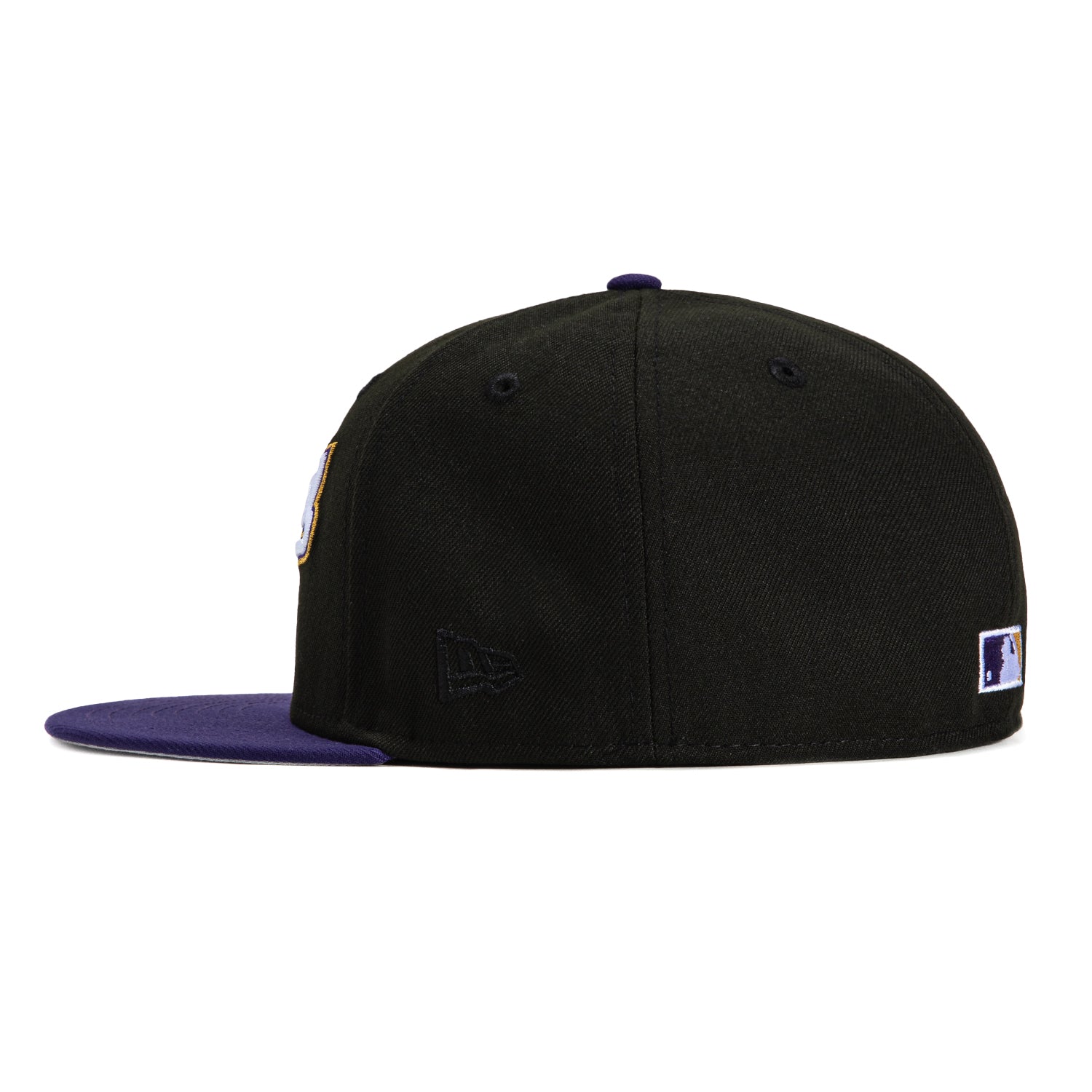 New Era 59Fifty Cleveland Guardians Inaugural Patch Script Hat - Black, Purple