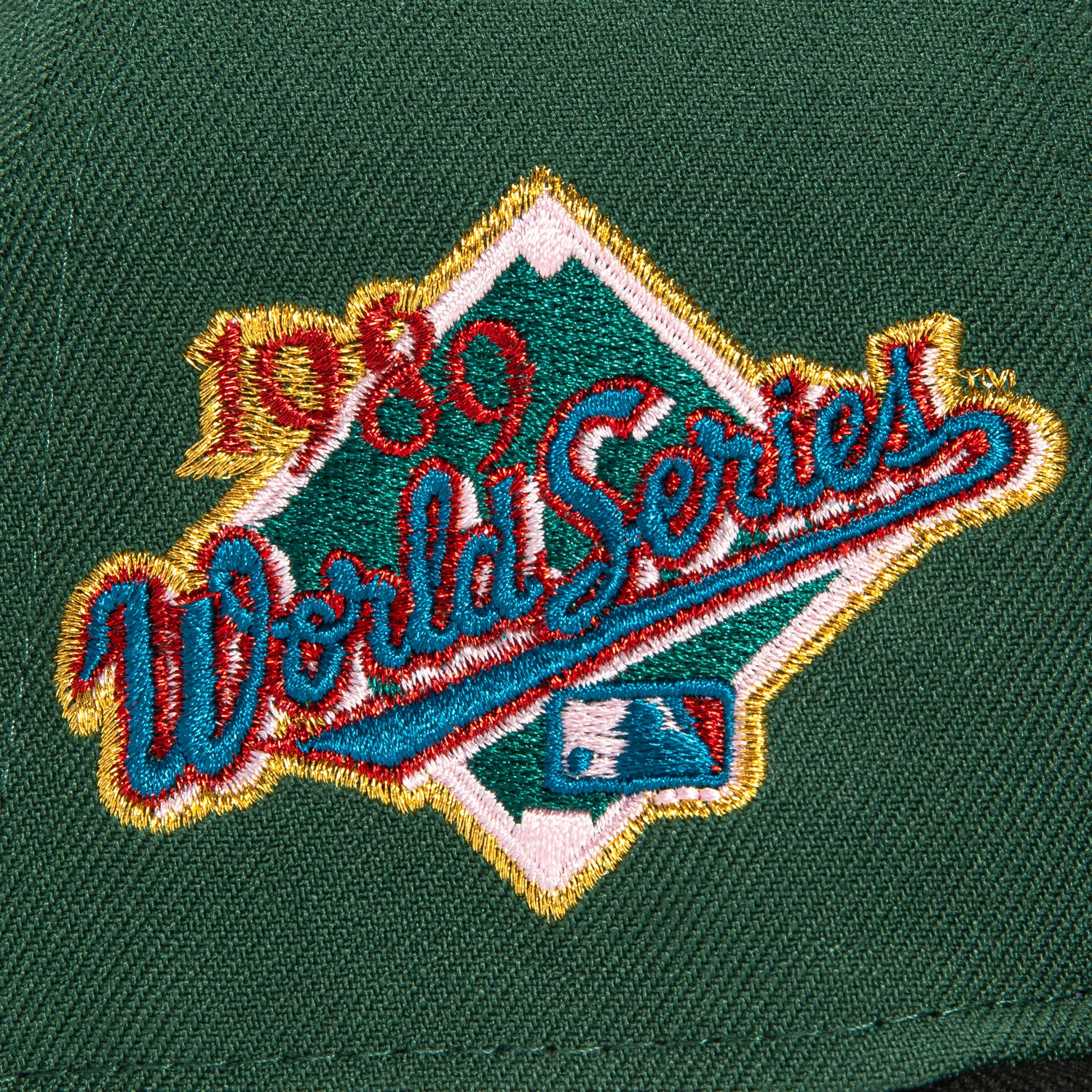 New Era 59Fifty Oakland Athletics 1989 World Series Patch Hat - Green, Black, Indigo, Red