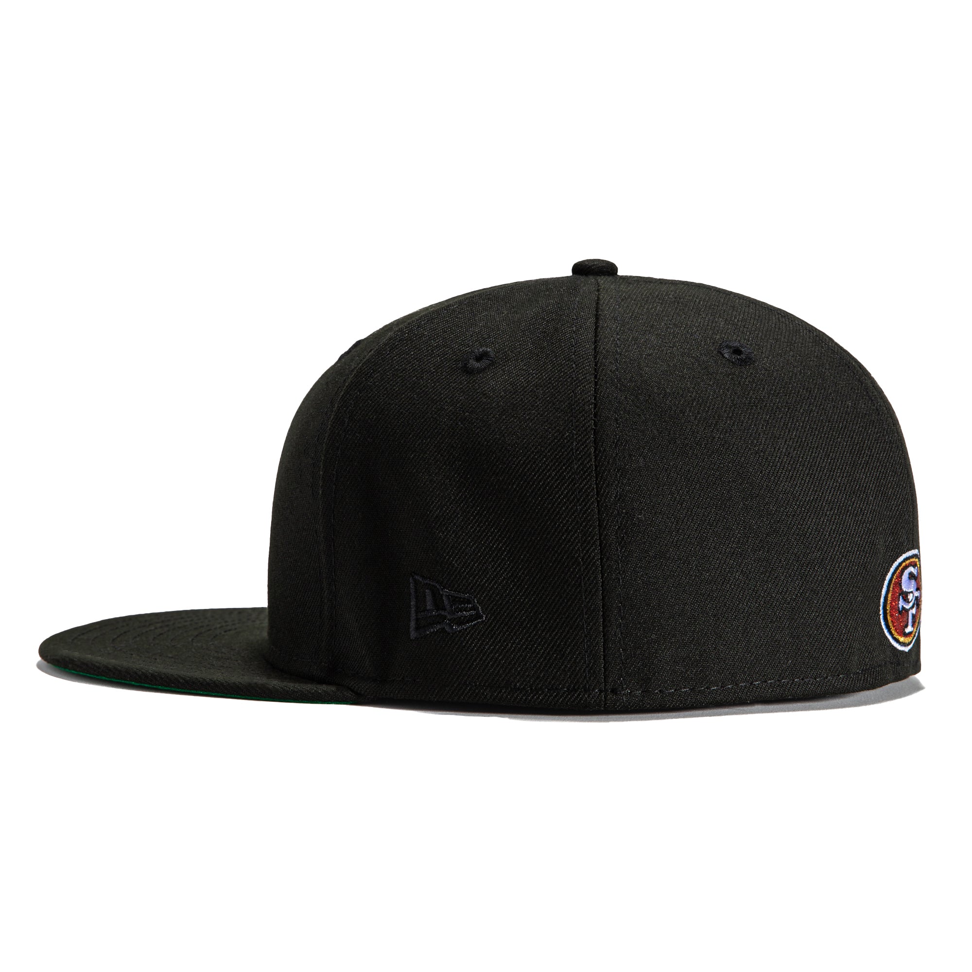 New Era 59Fifty Black Dome San Francisco 49ers 40th Anniversary Patch Hat -  Black