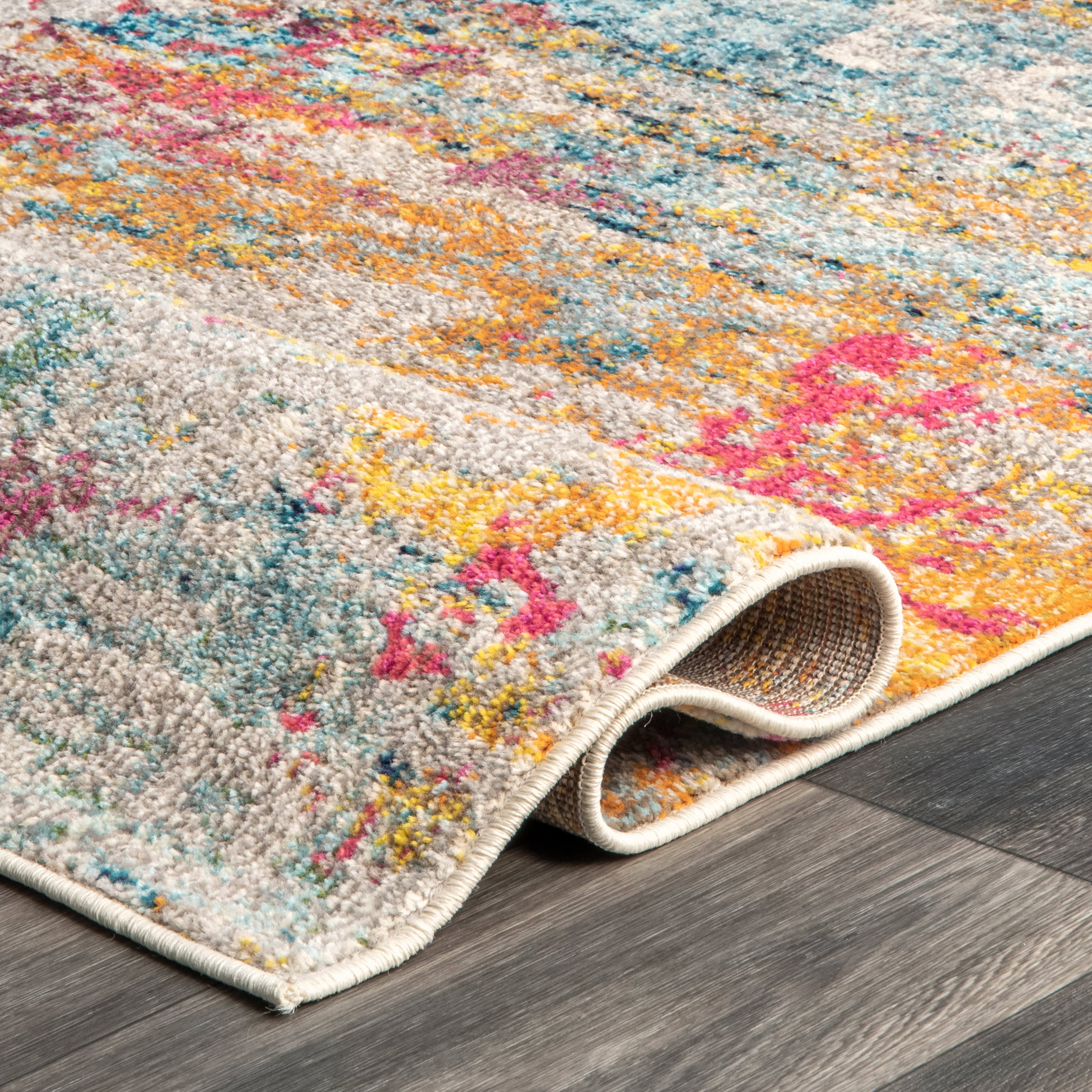 Abstract Nebula Rug | Multicolor