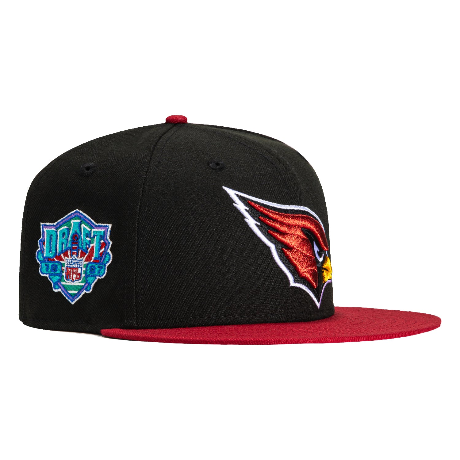 New Era 59Fifty Arizona Cardinals 1997 Draft Patch Hat - Black, Cardinal