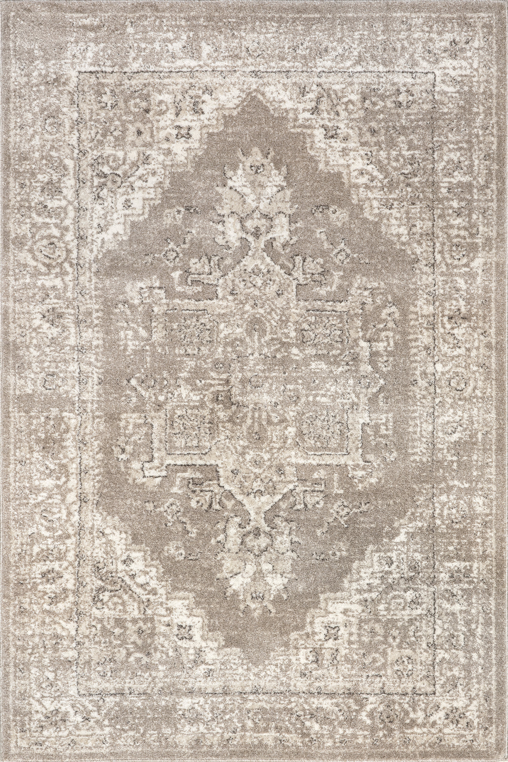 Harley Vintage Medallion Rug | Beige