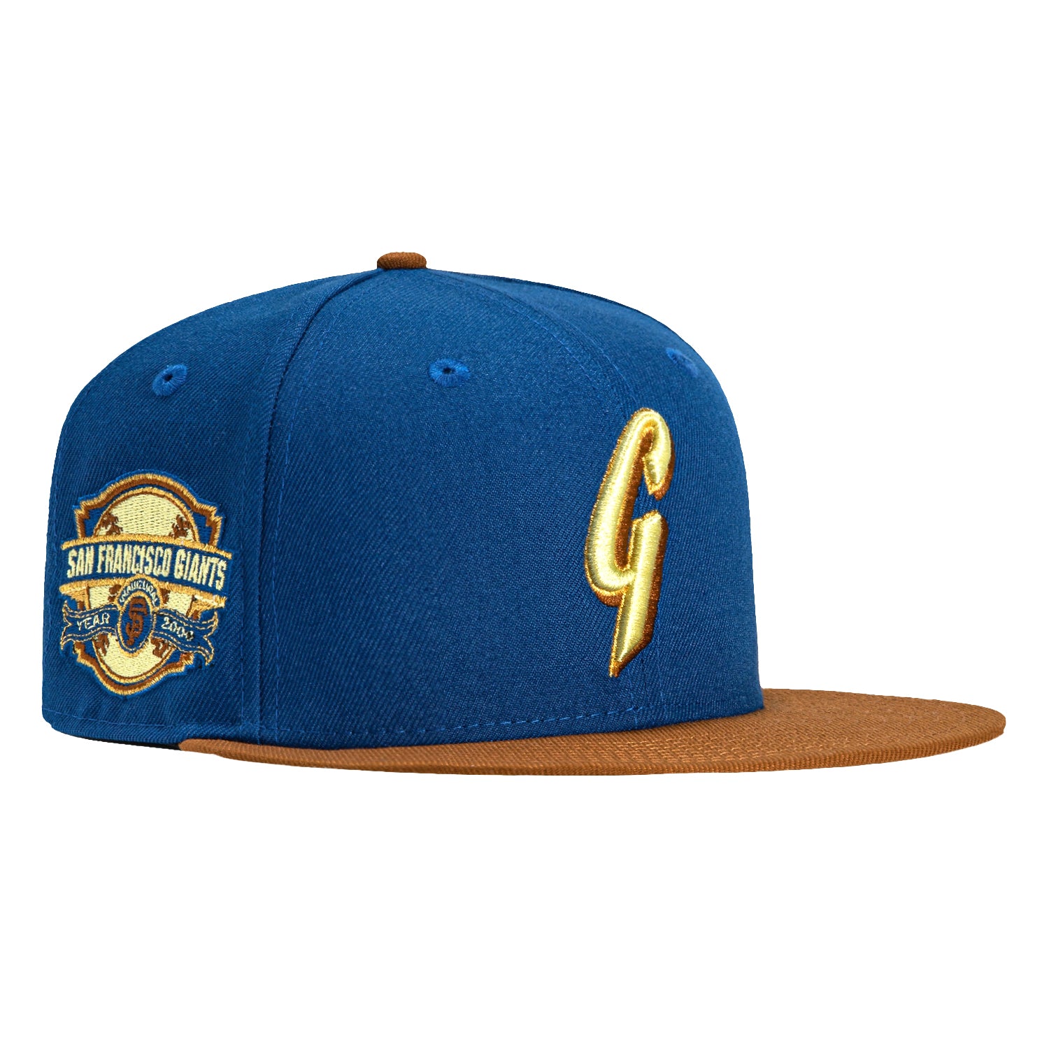 New Era 59Fifty San Francisco Giants 2000 Inaugural Patch Hat - Royal, Khaki, Tan