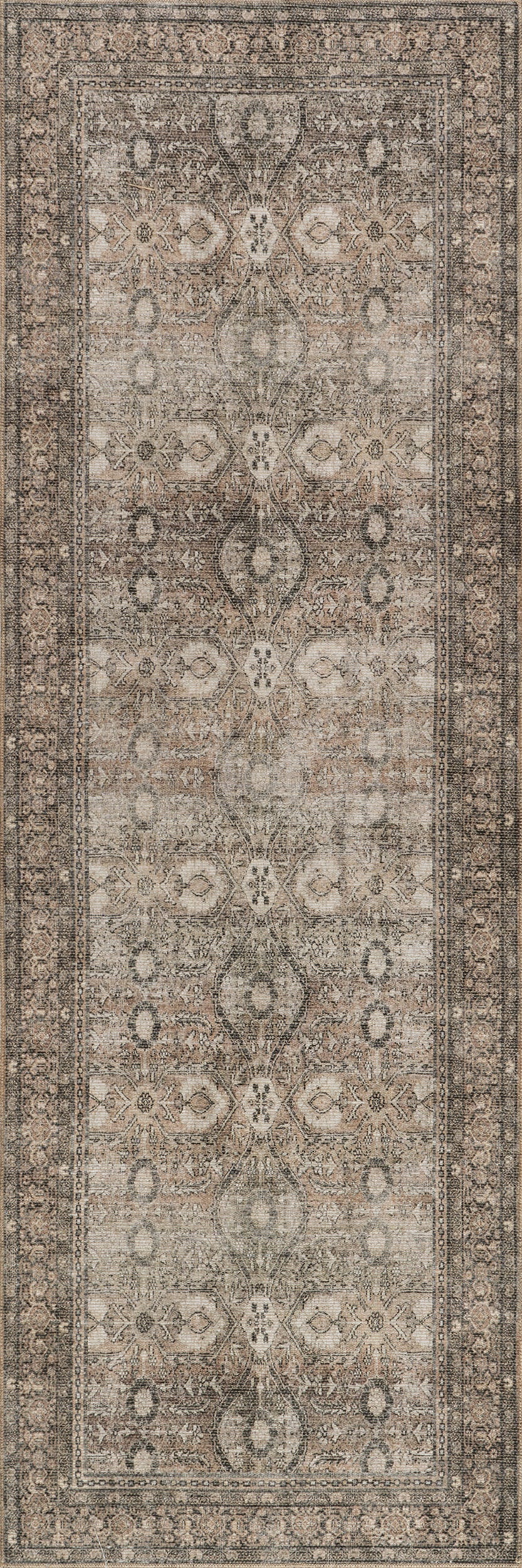 Chester Antiqued Jute-Blend Rug | Brown