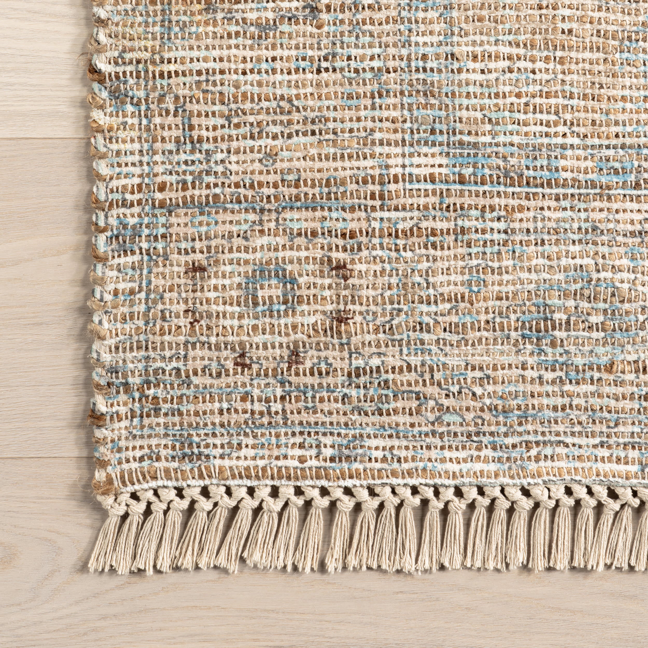 Lennox Medallion Tassel Rug | Sand