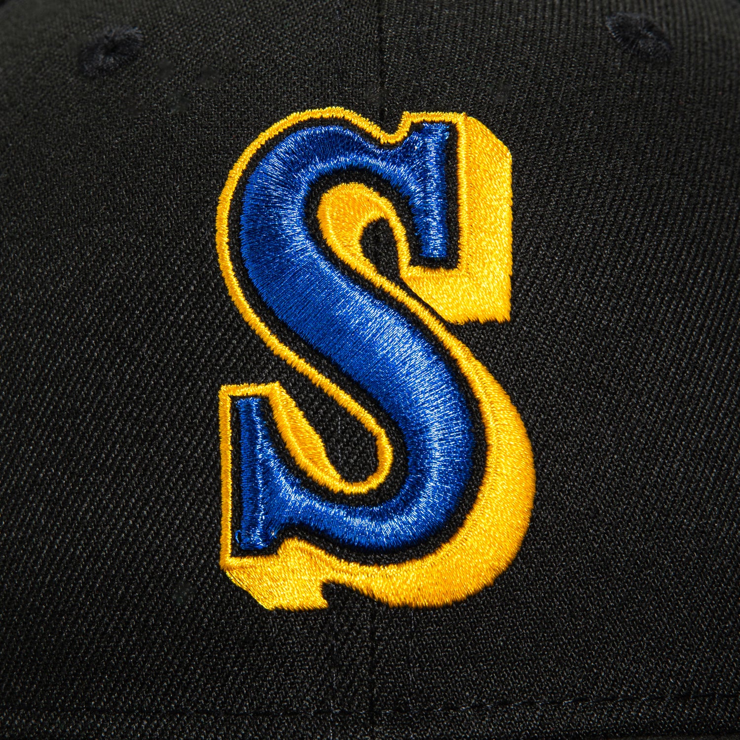 New Era 59Fifty Seattle Mariners Ken Griffey Jr. Patch Hat - Black, Royal, Gold