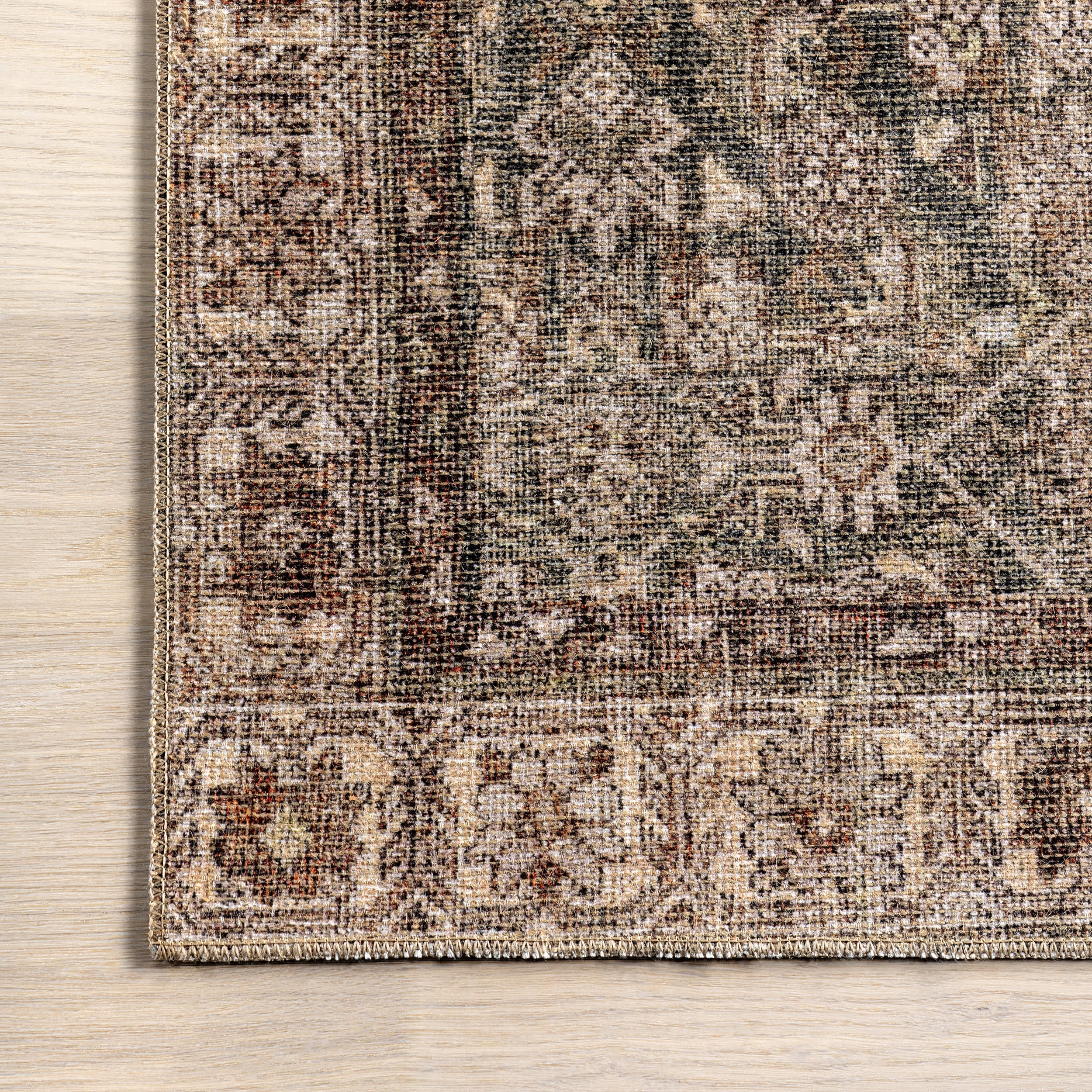 Fair Hills Antiqued Jute-Blend Rug | Brown