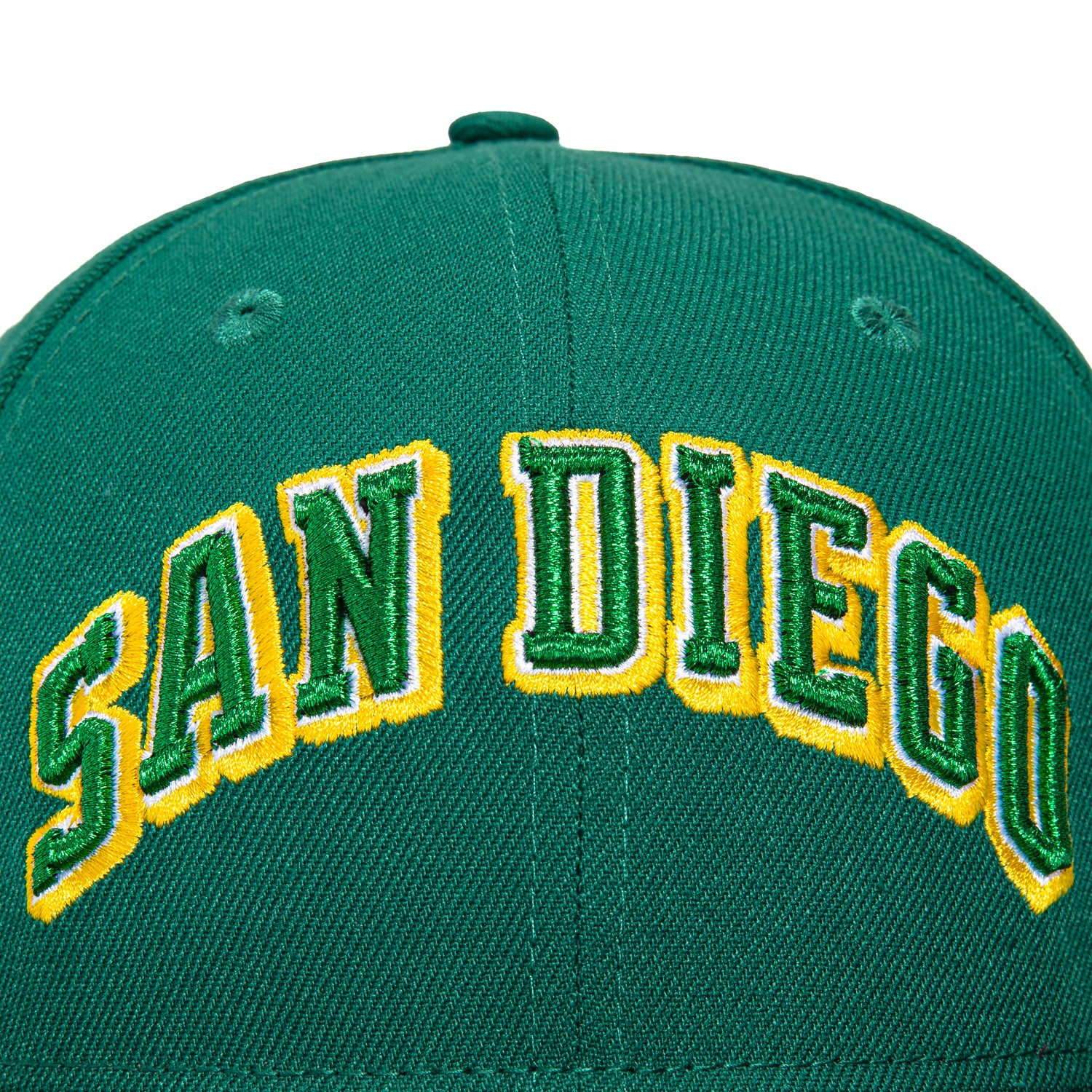 New Era 59Fifty San Diego Padres 50th Anniversary Patch Word Hat - Green, Kelly, Gold