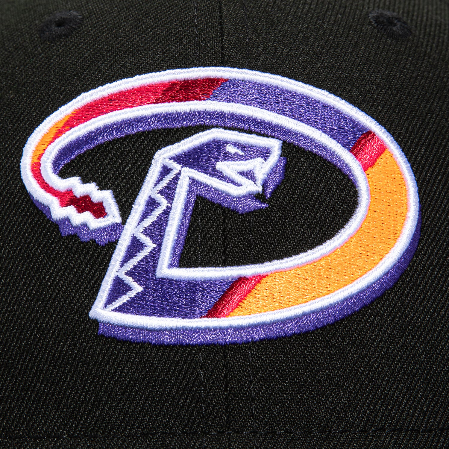 New Era 59Fifty Arizona Diamondbacks 2001 World Series Patch D Hat - Black, Purple, Orange