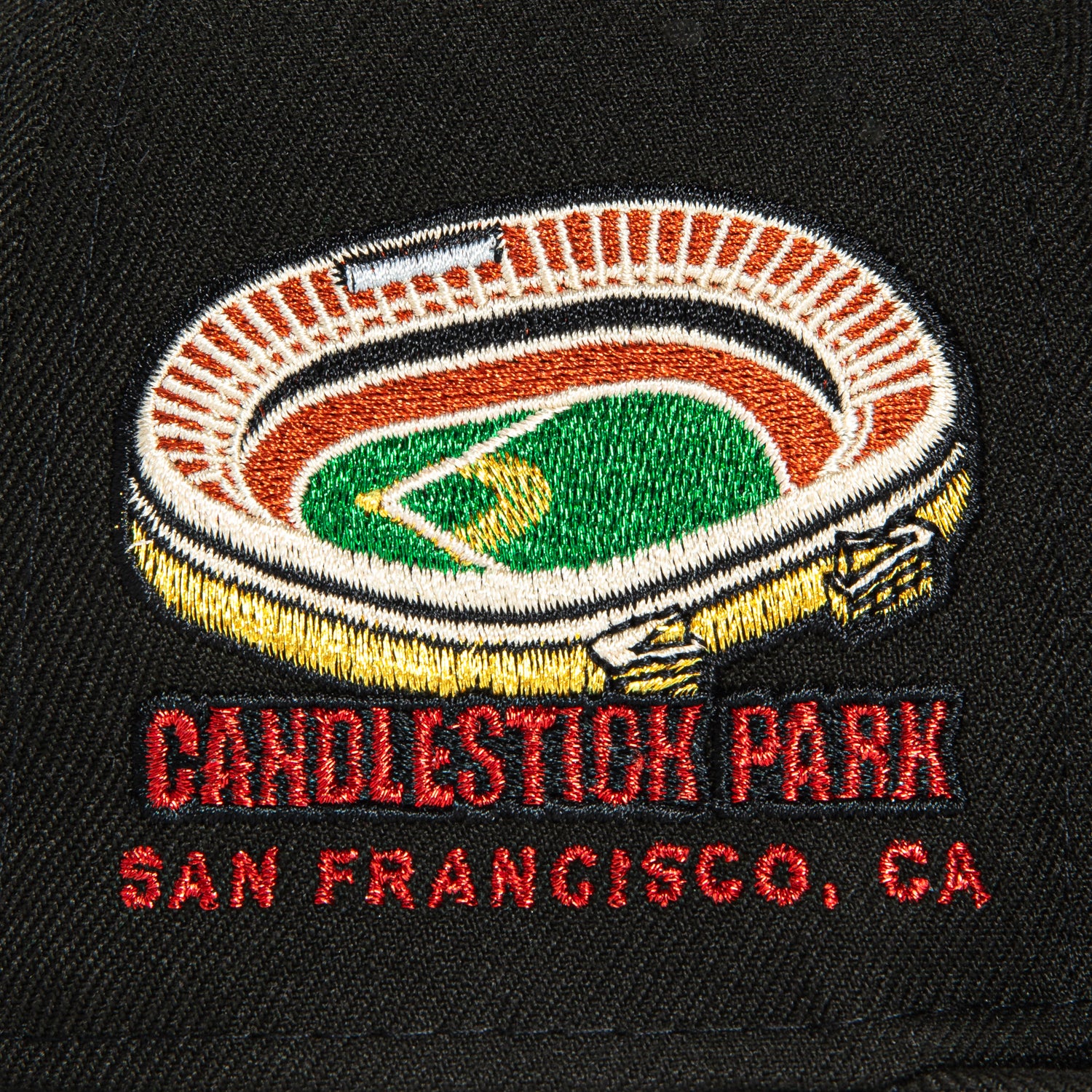 New Era 59Fifty San Francisco Giants Candlestick Park Patch Hat - Black, Red, Metallic Gold