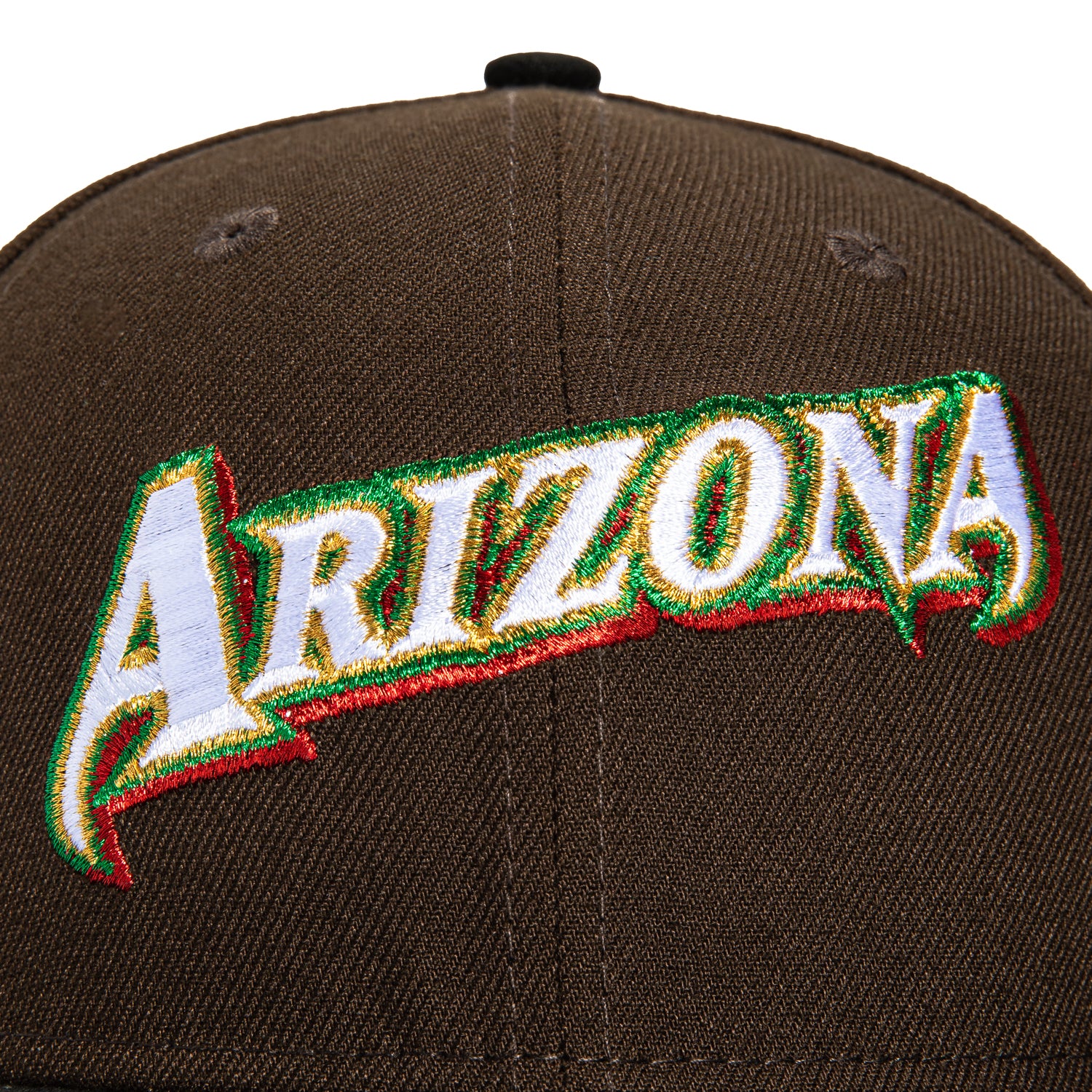 New Era 59Fifty Arizona Diamondbacks 25th Anniversary Patch Word Hat - Brown, Black, Red, Green