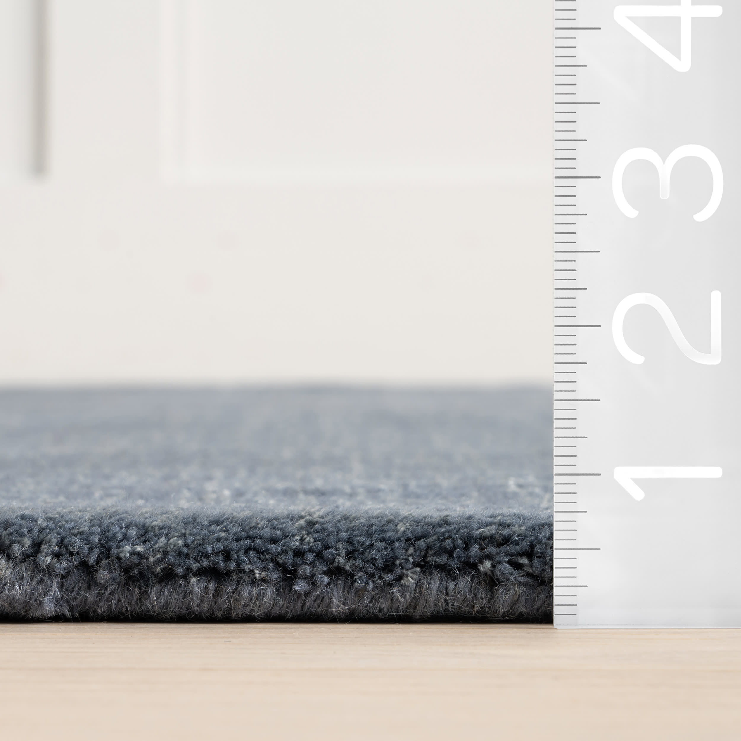 Arrel Speckled Wool-Blend Rug | Denim